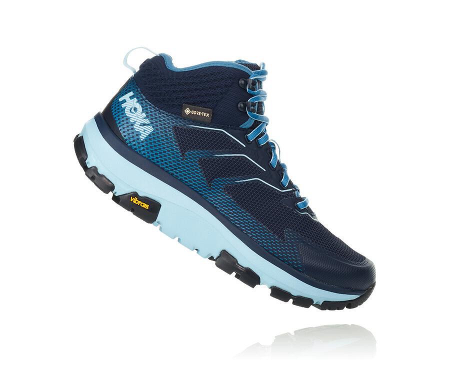 Hoka Australia One One Toa GORE-TEX - Womens Hiking Boots Blue - LNJWB-8970